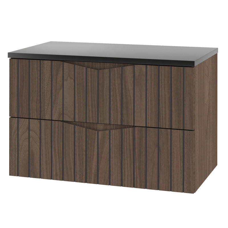 Amott Wall Mounted Required Bathroom Storage Furniture Set