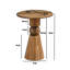 Mango Solid Wood Round Side Table
