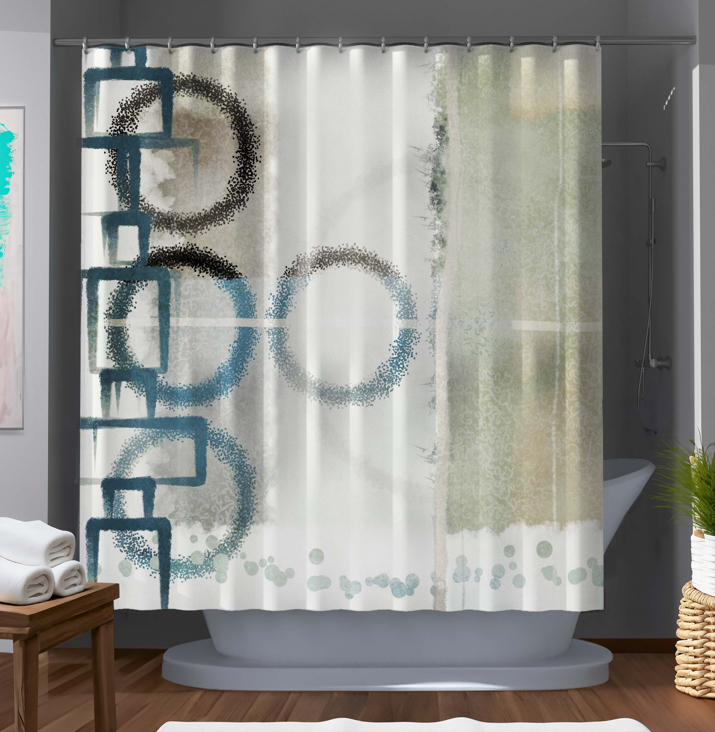 LeRoi Products Heavenly Superlative Designer Shower Curtain - Wayfair