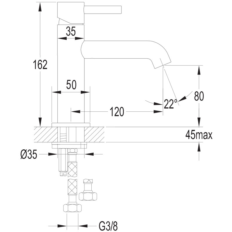 Broadoaks Mono Basin Mixer