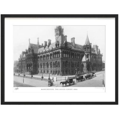 Manchester, the Assize Court 1886 1 Piece Single Picture Frame Wall Art