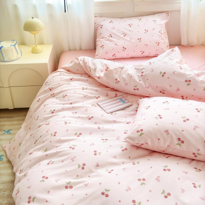 Cotton Floral Duvet Cover Set