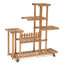 Support à plantes de jardin en bois pour patio barbli