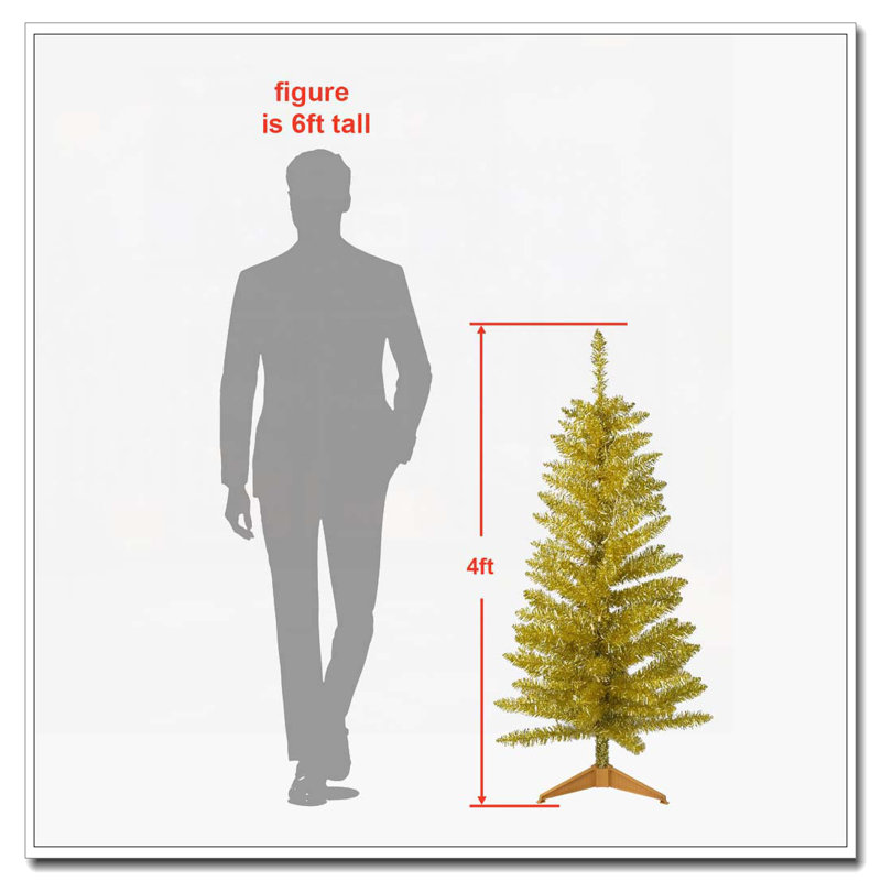 Arbre de Noël doré 4 pi, Doré