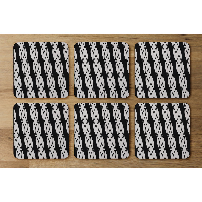 Square 6 Piece Coaster Set