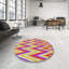 Tapis jaune à chevrons Siler-105516999