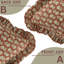 Coussin décoratif en lin fabriqué à la main à motif de blocs de tissu pour canapé, lit, chaise Tulsi Buti - 18 X 18 po-106744404-106744399