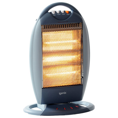 Igenix 1200W Halogen Heater Grey/Blue