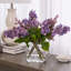 Real Touch Purple Lilac Blooms & Seeding Branches in Factice Vase Spring Water Illusion Arrangement