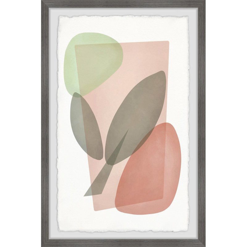 Leaf And Paper - Single Picture Frame Painting, 91 cm H x 61 cm W