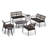 Eiland 47.25 " W Loveseat with Cushions