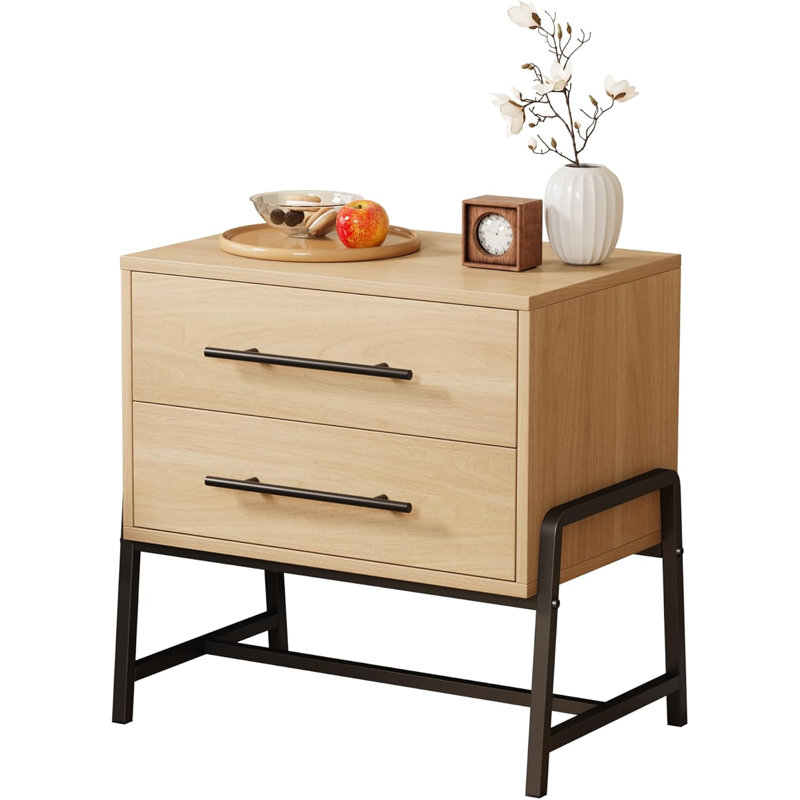 48 cm W Bedside Table, Ivory