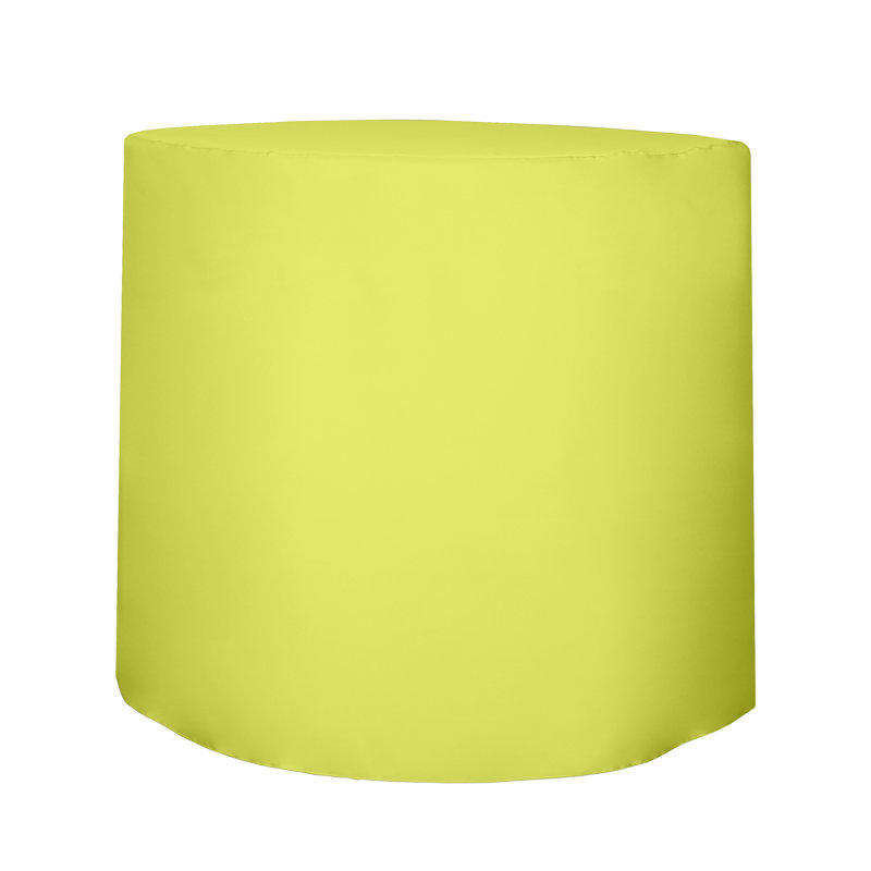 Javin Solid Color Round Tablecloth, Lemon Yellow, 5