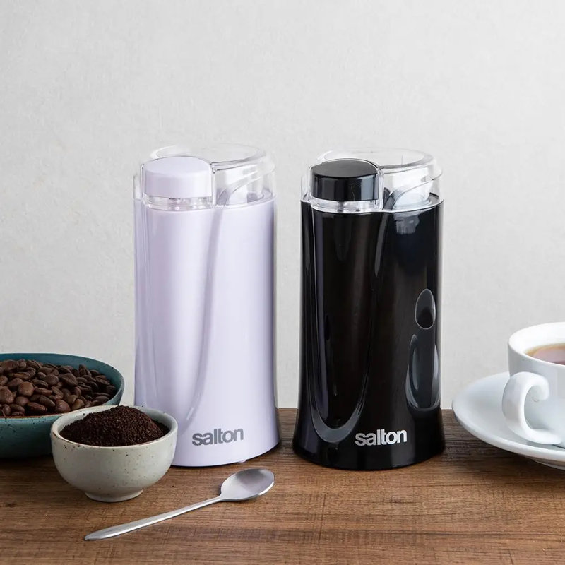 Salton Spice & Herb Electric Blade Coffee Grinder, Black
