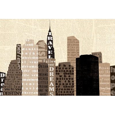 New York Dreams - Wrapped Canvas Print