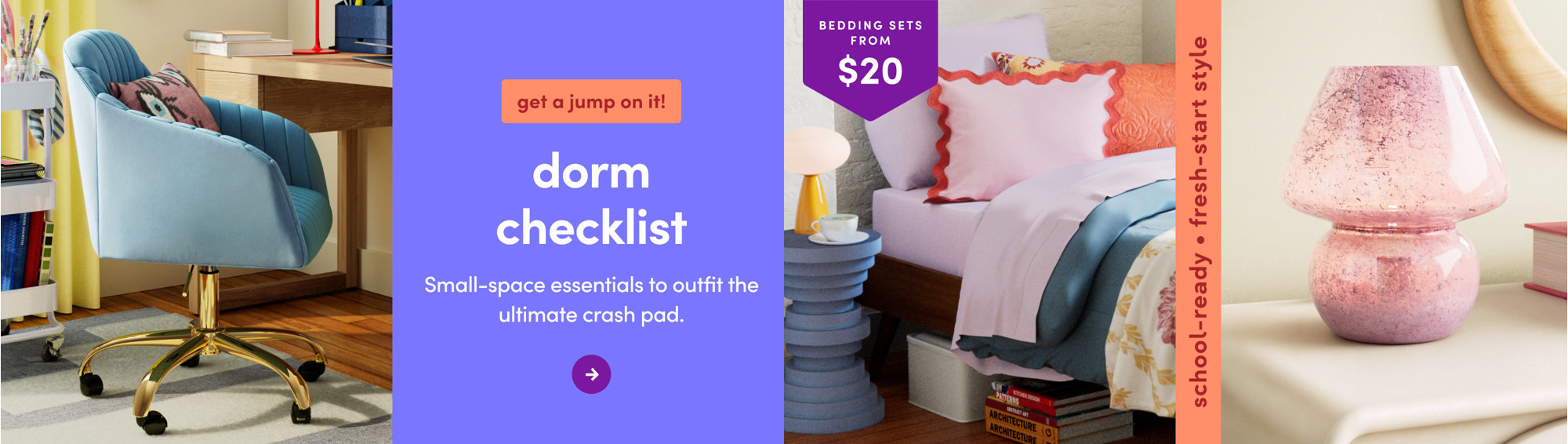 Get a jump on it! dorm checklist