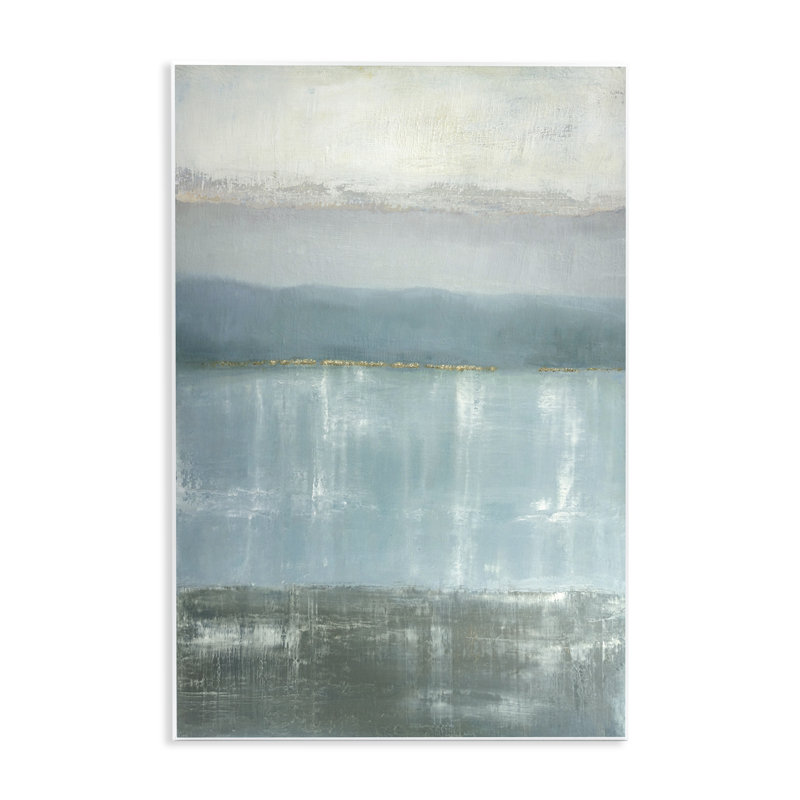 Plaque murale Twilight Blues Landscape, design par Caroline Gold, H 19 po x l 13 po