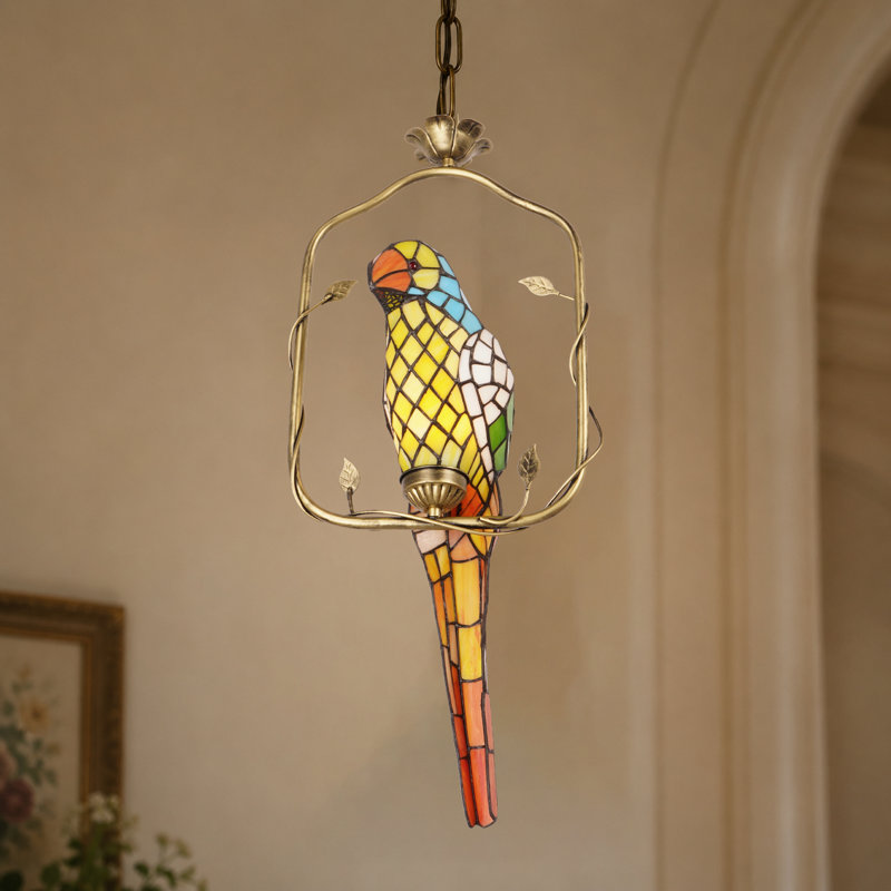 Luminaire suspendu en verre Artistic Parrot