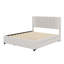 Lit plateforme tapissier avec 2 tiroirs et lit gigogne, tête de lit classique-1245026826-1245026828