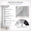 Red Blue Majestic Motion Spiral I - Rideau en velours moderne - obscurcissant - 1 panneau-107580219