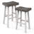 24"/31" Solid Wood Backless Saddle Counter Stool with Footrest-1811263814-1811263815