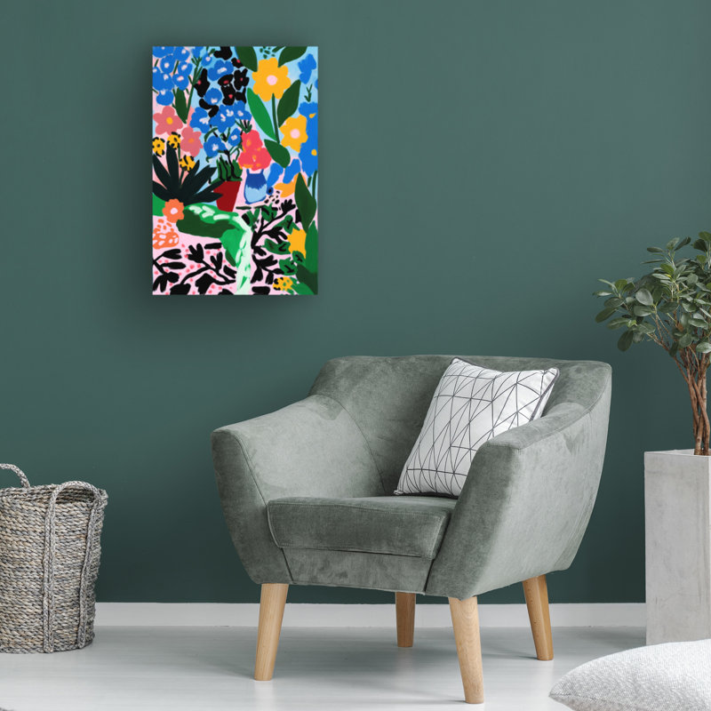 Art sur toile «Bolologic Flower Impressions No 2», H 19 po x l 12 po
