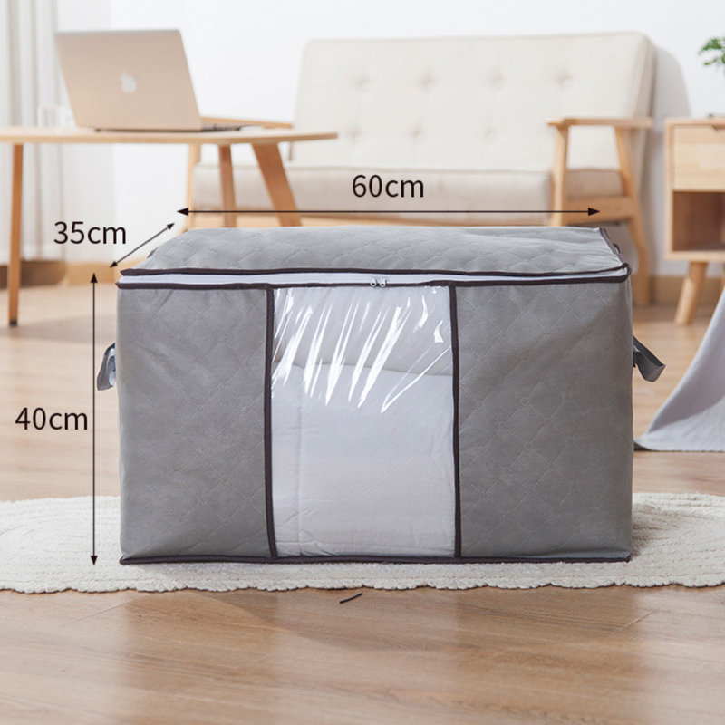 6Pcs Clothes Storage, Foldable Blanket Storage Bag 60*40*35Cm, 6