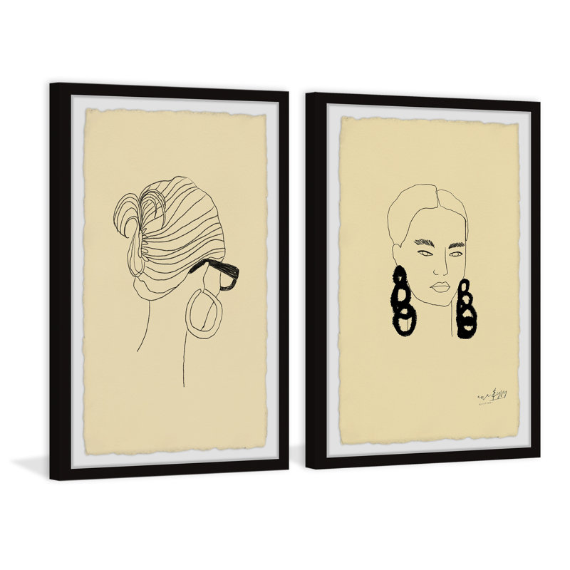 Spaeth Just Be Awesome by Marmont Hill - 2 Piece Single Picture Frame Painting Set, 30cm H x 40 cm W x 3.81cm D