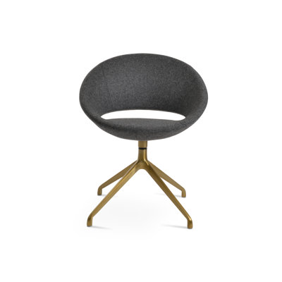 Chaise d'appoint pivotante Crescent Spider