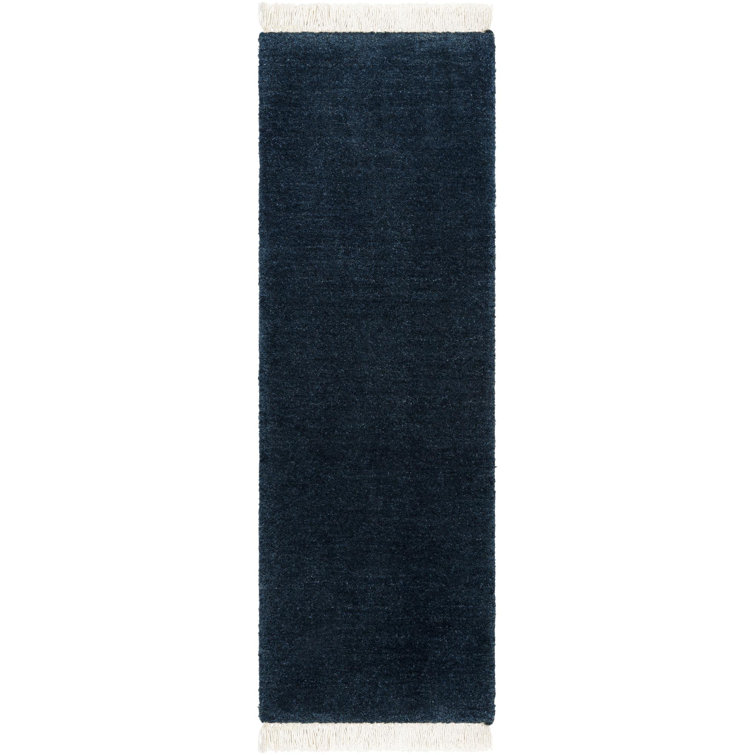 Clio Hand Loomed Wool Navy Rug