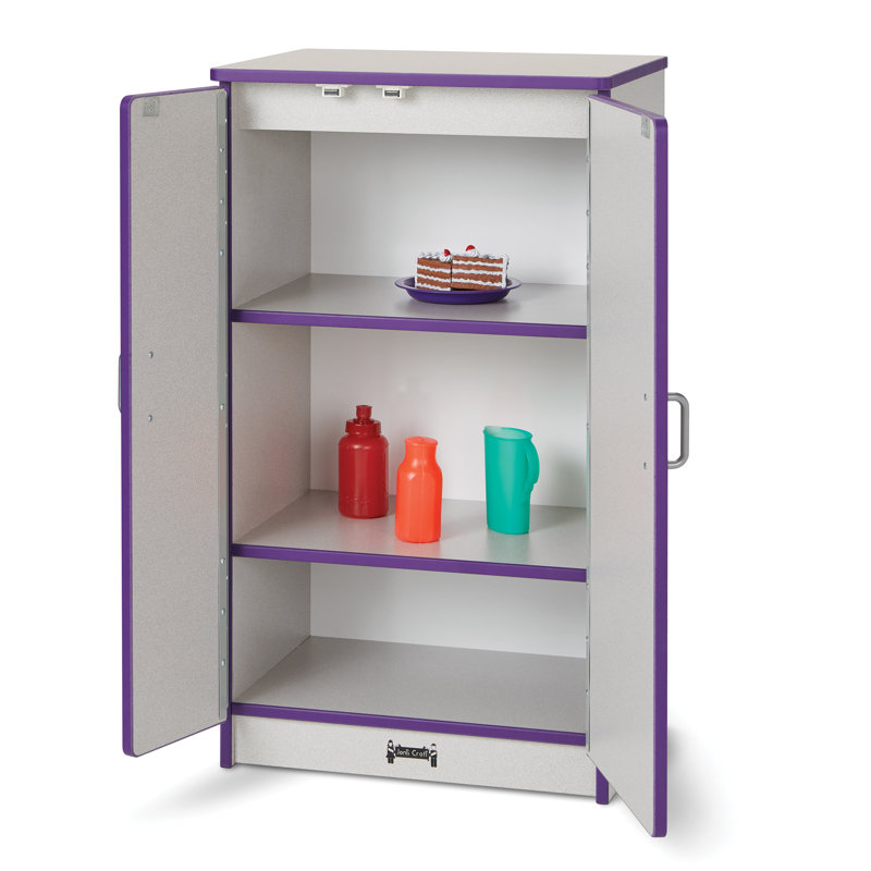 Rainbow Accents Culinary Creations Kitchen Refrigerator, Gray/Purple