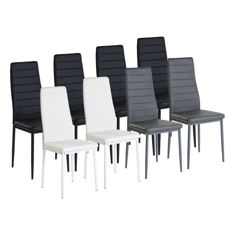 Chalmer 47.4cm H Upholstered Metal Upholstered Back Side Chair