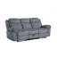 Canapé inclinable bicolore avec port USB et tablette rabattable, sofa confortable