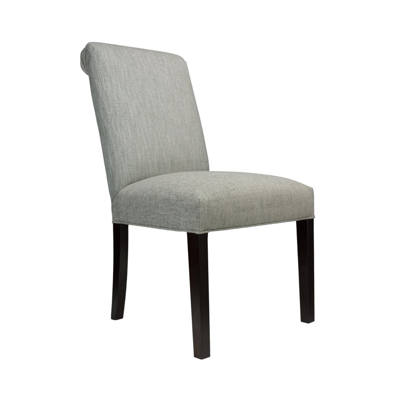 19'' H Upholstered Side Chair, Espresso, Luck Platinum
