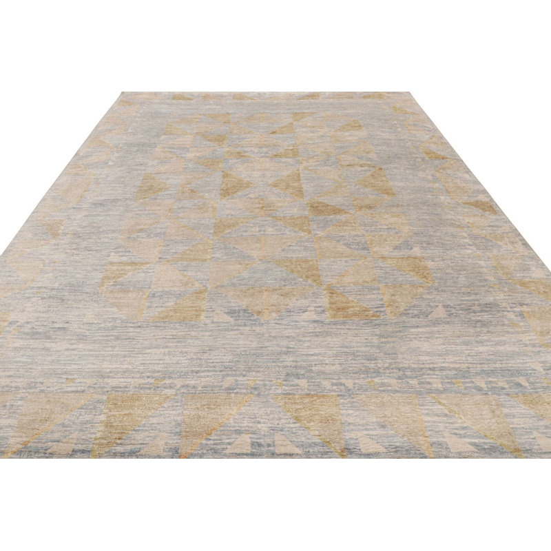 Scandinavian Geometric Area Rug, Rectangle 8' x 10'