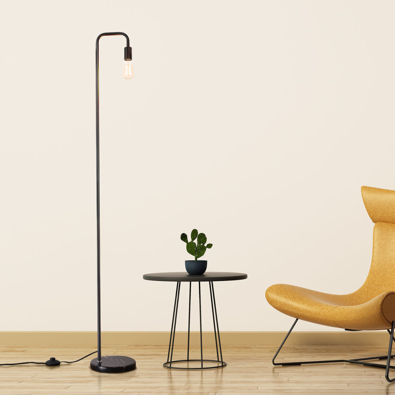 Takehiko 64'' Black Task Floor Lamp