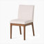 Ensemble de table de salle à manger 5 pièces avec une table en bois massif et 4 chaises rembourrées pour la salle à manger (noyer et gris)-308305389
