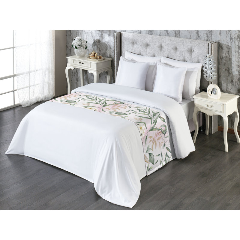 Foulard de lit Ambesonne Dreamy Flowers, Très grand lit
