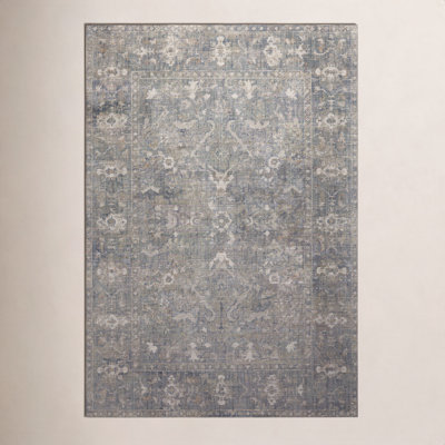 Chris Loves Julia x Loloi Rosemarie Oriental Sand/Lagoon/Off White Area Rug