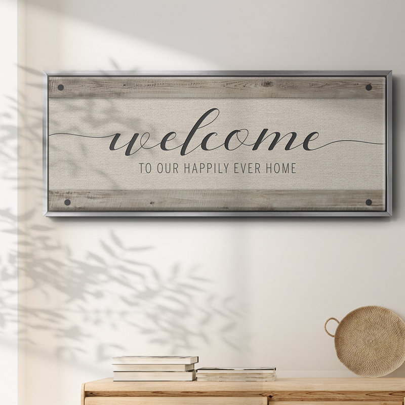 Happily Home- Framed Canvas