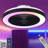 19 Inch Modern Smart Flush Mount Ceiling Fan with Dimmable LED Light and Remote, 6 Speeds DC Motor Indoor Bedroom Bladeless Ceiling Fan RGB