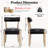 Linen Leather Solid Wood Side Dining Chairs-871849141