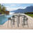 Square Metal Outdoor Bar Table , 35'' in. W 35'' in. D-84469672