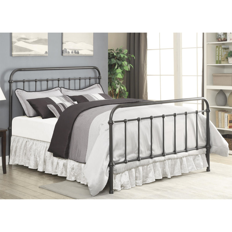 Lit standard en métal Otteridge, Simple, Black