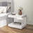 Glossy White Nightstand With 1 Drawer C-Shaped Side Table With Light