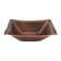 17" Rectangle Hand Forged Old World Copper Vessel Sink