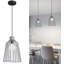 1 - Light Matte Black Caged Pendant-400256702