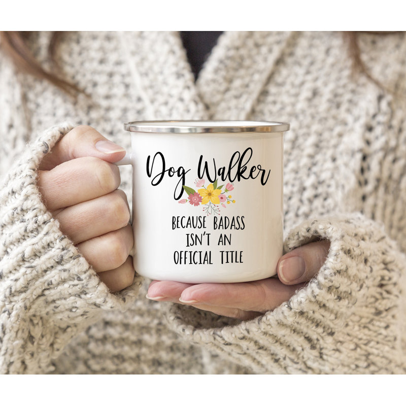 « dog walker » car badass n’est pas un titre officiel. tasse à café Corinthian