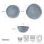 Stoneware Dinnerware Set - Service for 4