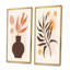 «Minimalistc Plant Silhouettes Still Lifes III», ensemble de 2 impressions-1390875935-1390875923